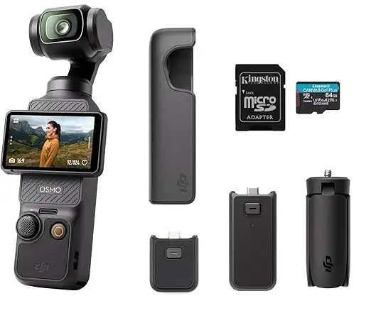 4K Smart Vlogging Camera Combo with Gimbal Stabilization